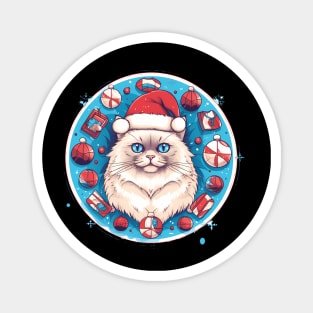Ragdoll Cat Xmas, Love Cats Magnet